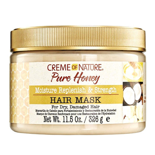 Creme Of Nature Pure Honey Moisture Replenish And Strength Hair Mask, 11.5 Oz